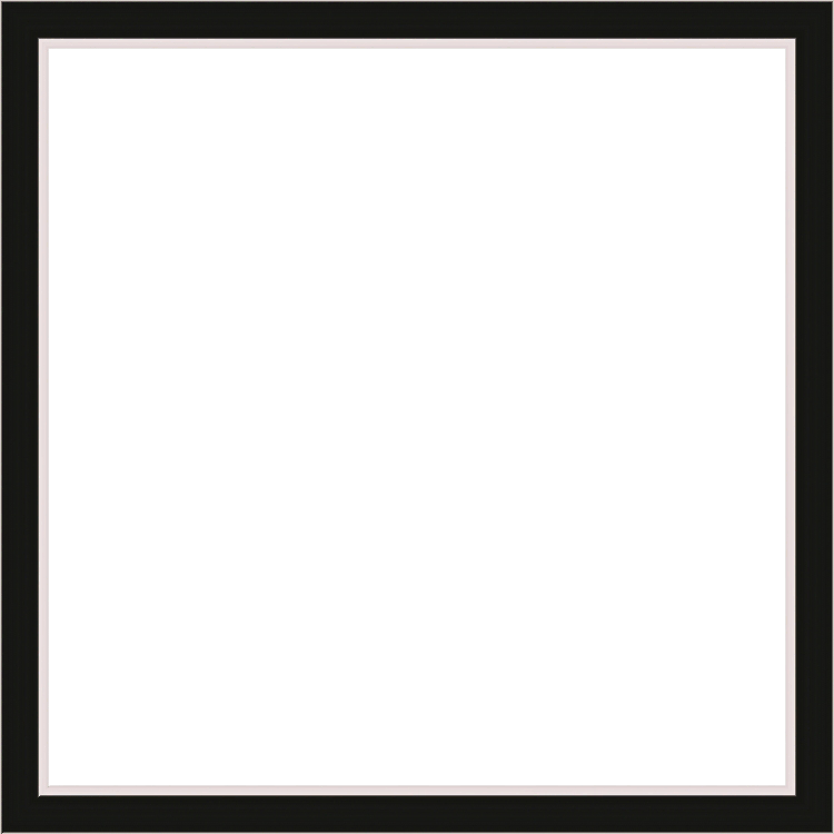 Black Square with silver highlight and lowered inset lip