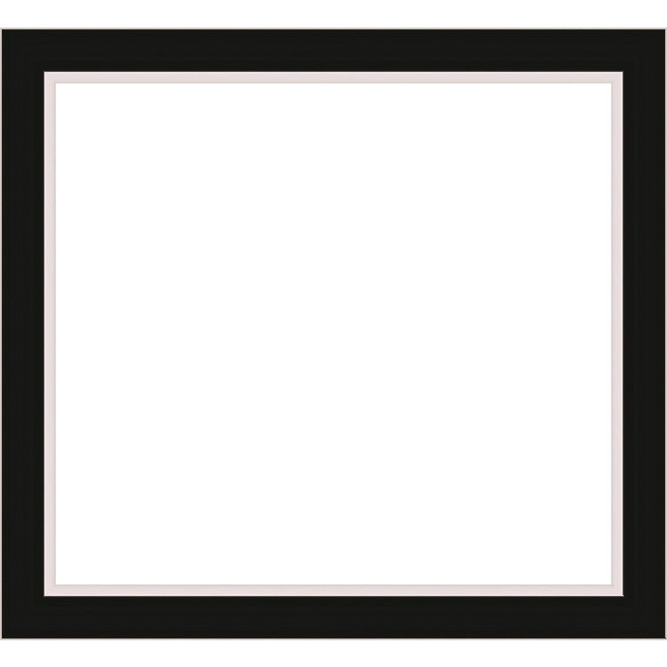 Landscape_Black Square with silver highlight and lowered inset lip