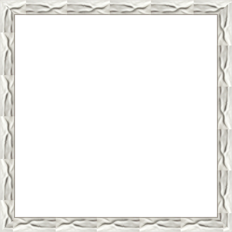 Warm Silver Wave Embossed Square