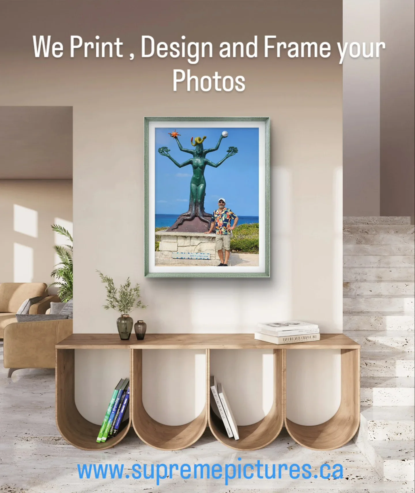 Custom mirror in interior design setting — Mississauga living space