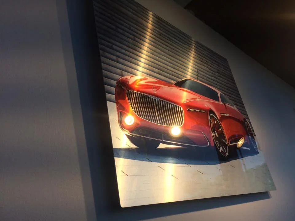 Framed automotive artwork accent — Supreme Pictures Mississauga