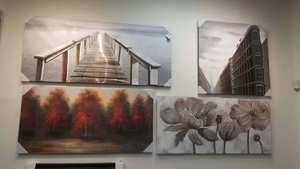 Modern canvas art print produced at Supreme Pictures Brampton studio